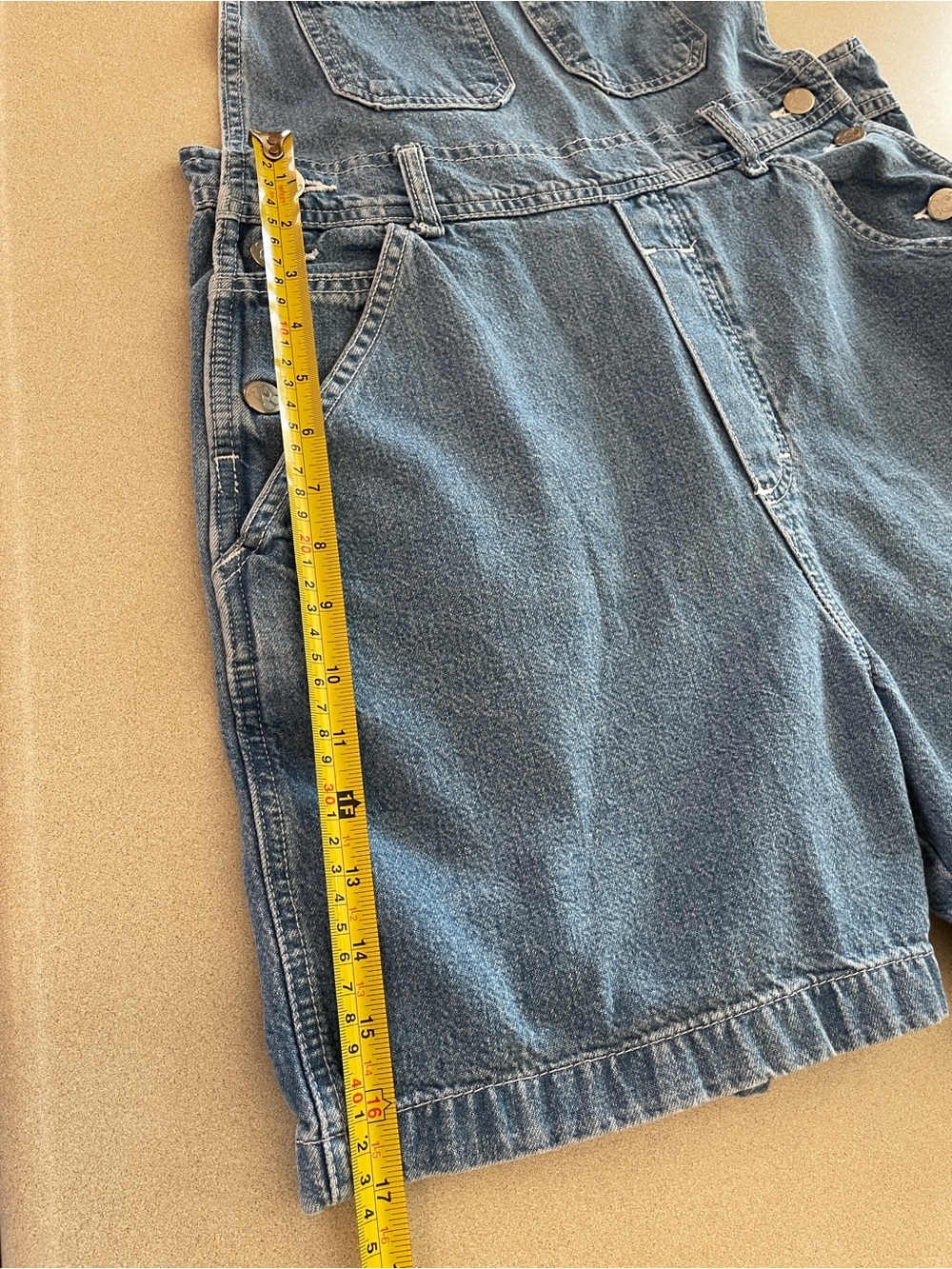 Disney Blue Denim Short Overalls with Mickey & Friends Embroidery - Picture 13 of 14